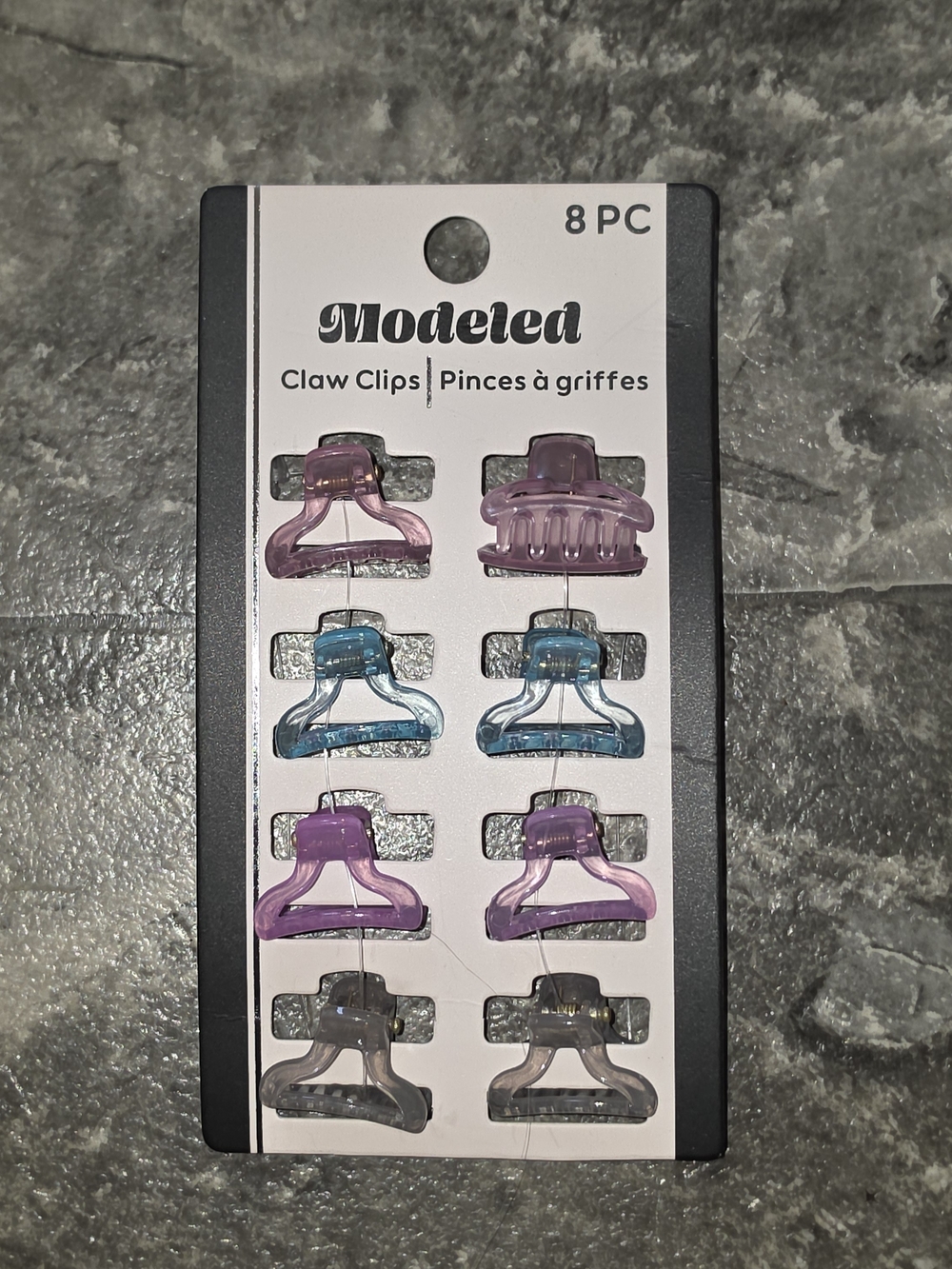 8-Pack Mini Claw Clips - Assorted Shades BNIB